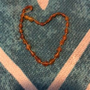 Baltic amber teething necklace